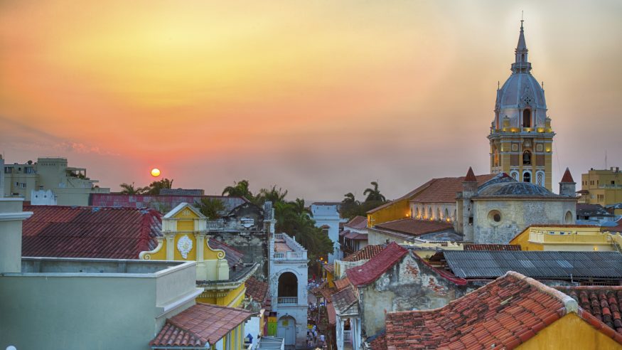 Sunset over Cartagena
