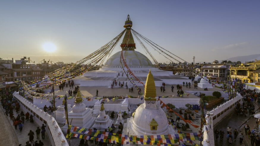 Boudhanath stupa Kathmandu ,Nepal