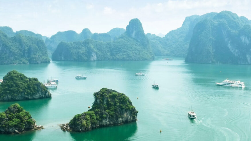 Unesco World Heritage Site. Most popular place in Vietnam. this landscape you can seen from the island Titop